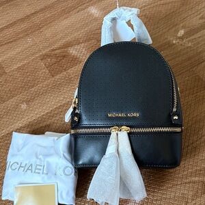 Michael Kors Black Mini Rhea convertible
